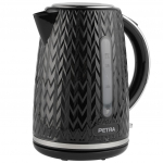 Petra PT3864BLKVDEEU10 Chevron Jug Kettle black