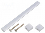 Holder | aluminium | natural | H: 30.5mm | L: 180mm | W: 15.5mm | handle
