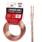 Helis&uuml;steemid ja tarvikud // Akustika s&uuml;steemide kaablid // Kabel przew&oacute;d głośnikowy transparent PVC Maclean, 2*1.5mm2 / 48*0.20 CCA 3,5*7,0mm, 25m, MCTV-510
