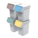 Uued tooted // Kosze na śmieci STACKBOX Q SET - popielaty 20l. Keden