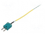 Sensor: temperature | thermocouple K | Insulation: fiberglass | cl.1