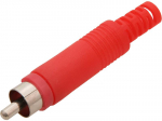 &Uuml;hendused // Different Audio, Video, Data connection plug and sockets // 1043#                Wtyk rca cinch  czerwony hq