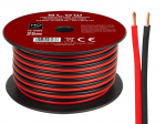 Helis&uuml;steemid ja tarvikud // Akustika s&uuml;steemide kaablid // 73-348# Przew&oacute;d głośnikowy 2x4,00mm czarno-czerwony 25m