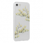 Back panel cover OEM Apple Iphone Xr Jasmine Floral Case Transparent