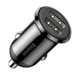 Auto charger Baseus  Grain Pro car charger 2x USB 4.8 A Black