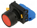 Switch: push-button | 22mm | Stabl.pos: 2 | NO | red | none | IP65 | flat | YW