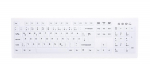 Contour Design Active Key Contour ClassicClean Medical Keyboard Removable Cover Full-Size Wireless White DE C8100