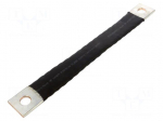 Braids | insulated earthing tape | W: 40mm | 95mm2 | &Oslash;1: 17mm | &Oslash;2: 17mm