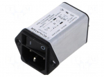Connector: AC supply | socket | male | 1A | 250VAC | C14 (E) | KFB1