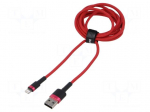 Cable | High Speed,USB 2.0 | Apple Lightning plug,USB A plug | 2m