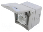 Connector: AC supply | female | socket | 250VAC | 16A | PIN: 3 | IP44