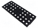 Electronic components tray | ESD | 320x135mm | black | 130&deg;C | QFP