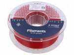 Filament: PET-G | 1.75mm | red | 220&divide;260&deg;C | 1kg | High Speed