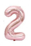 Riff 1m Folio Balloon Number 2 Glossy Pink