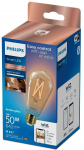Philips Smart WiZ 50W ST64 E27 gudrā LED spuldze 920-50 dzintarots stikls  929003018721 8719514372269