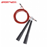 SportVida Jump Rope Aerobic & CrossFit 300cm lenght with 15.5cm handles Red