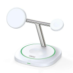 Wireless charger Duzzona  W16 15W 3-in-1 Magnetic Wireless Charger White