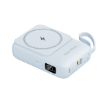 Toiteallikad // Akupangad (POWER BANKS) // POWERBANK indukcyjny Kruger&Matz 10000 mAh magnetyczny z kablem niebieski