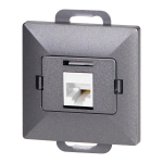Uued tooted // Gniazdo 1xRJ45 Cat5 Pearl, RJ45-5CAT/P1, antracyt