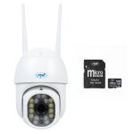 PNI IP440 WiFi, PTZ, 4MP wireless video surveillance camera package and PNI 128GB MicroSD memory card included