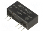 Converter: DC/DC | 2W | Uin: 4.5&divide;5.5VDC | Uout: 12VDC | Uout2: -12VDC