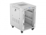 Servers Lanberg  Rack cabinet 19" free-standing 15U/600x800 (flat pack) with glass door lCD V2, grey |