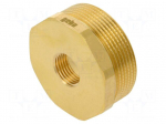Splice terminal: adapter | male-female,reductive | brass CW617N