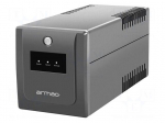 Power supply: UPS | 650W | 1000VA | 195&divide;255V | 345x146x162mm | 7Ah | 6h