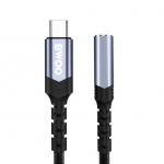 Converter BWOO Adapter AUX 3.5mm - USB-C Black BZ47 Black