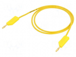 Test lead | 60VDC | 30VAC | 32A | Len: 1m | yellow | Material: brass