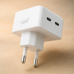 Riff 35W Dual Port USB-C Fast Charger for all Apple devices (Analog A2676 MNWP3ZM/A) White