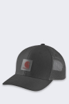 Carhartt Twill Mesh-Back Logo Patch Cap - black