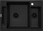 Magnetic granite sink 1.5-bowl