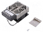 Blower heater | 150W | IP20 | for DIN rail mounting | 80x112x47mm