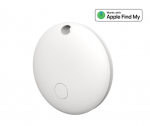 Setty FindMy Round TFO TAG 01 Smart Bluetooth Tracker with case White