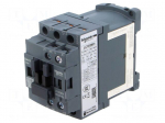 Contactor: 3-pole | NO x3 | Auxiliary contacts: NC | 24VDC | 9A | W: 45mm
