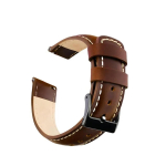 Riff Genuine leather 20mm Universal watch strap (Samsung, Garmin, etc) Dark brown