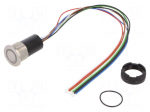 Switch: capacitive | Pos: 2 | SPST-NO | 0.1A/42VAC | 0.1A/60VDC | IP67