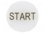 Actuator lens | 22mm | RMQ-Titan | Colour: white