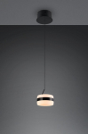 Trio Dios LED piekarama lampa 1-pc matt black brushed steel 331410132 4017807657616