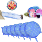 Riff Silicone Stretch Lids Assorted Sizes (6pcs)