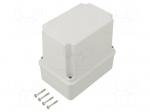 Enclosure: junction box | X: 89mm | Y: 129mm | Z: 126mm | wall mount
