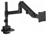Holder | table edge | 27kg | 57" | black | Arm len: 653mm | monitor x1