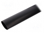 Heat shrink sleeve | glued | 6: 1 | 50.8mm | L: 1.22m | black