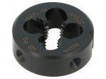 Threading die | M8 | metric | 1.25 | Thk: 9mm | 6g | Silver | VAP | &Oslash;out: 25mm