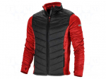 Sweatshirt | Size: XXL | red-black | furlined,quilted,multi use