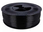 Filament: ABS+ | 1.75mm | black | Printing temp: 230&divide;240&deg;C | 2kg
