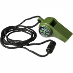 Setty Outdoor Series 3-in-1 avārijas svilpe ar kompasu un termometru, zaļa