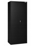 Iron Mate Mars Metallschrank f&uuml;r die Garage, RAL9005, 185 x 90 x 45 cm, schwarz