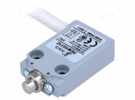 Limit switch | pin plunger &Oslash;8mm | NO + NC | 5A | max.240VAC | lead 1m